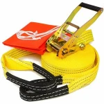 Slackline Kit with Training Line,Extra Strong Slackline Ratchets,50-feet Easy Set-Up