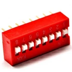Slide Type Switch Module 2.54mm 8-Bit 8 Position Way DIP Red Pitch