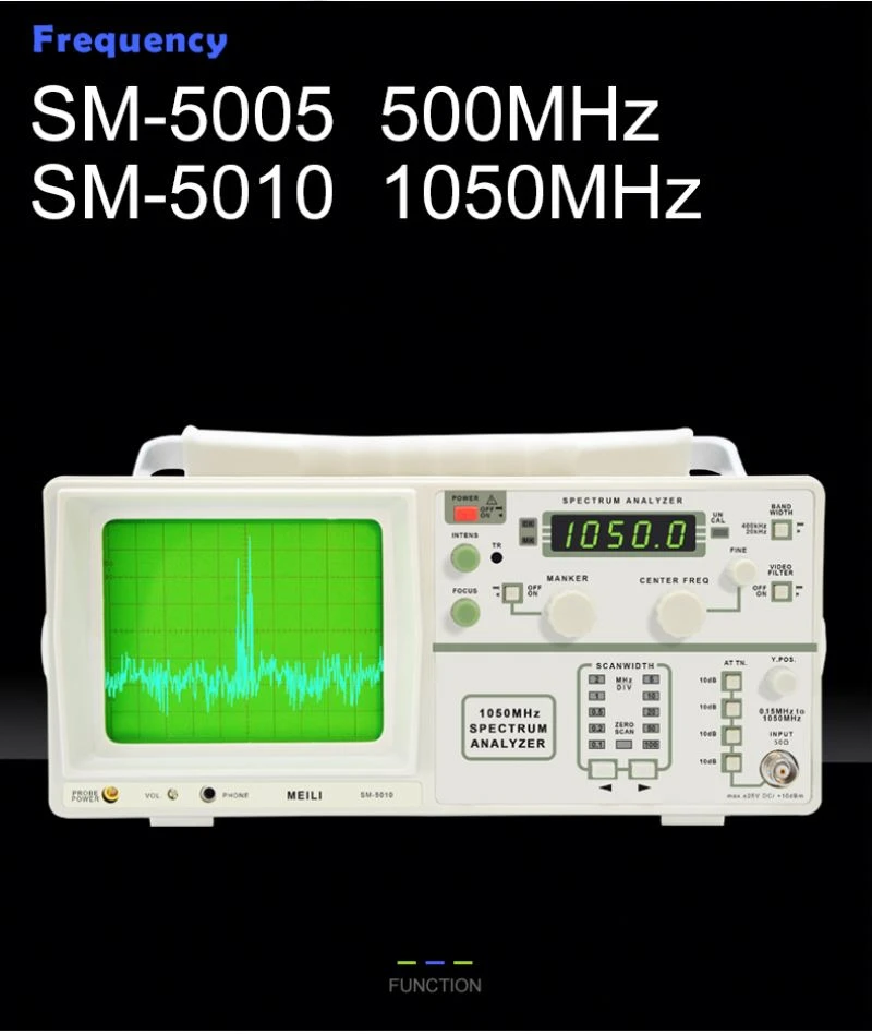 SM-5006 Handheld Tracing Signal Feature 500MHz High Accuracy Spectrum Analyzer With Tracing Signal Generator
