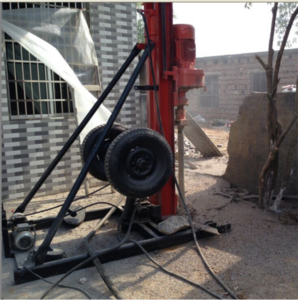 Small Mobile Electric Borehole Drill Rig Mine Drilling Machine For Hard Rock
