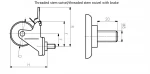 Small Single ball bearing TPR furniture caster wheels