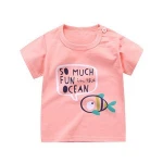 Soft cotton wholesale funny print branded t shirts cheap oem baby printing t shirt