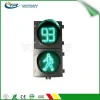 Solar LED pedestrian traffic signals with countdown timer