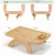 Import SOPEWOD Bamboo Foldable Couch Tray Clip-On Side Table for Wide Arm 360 Rotating Phone Holder for Bathroom Storage Use from China
