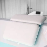 Spa Bath Pillow Suction Cups Bathtub Pillow Waterproof Bath Pillow 2 Panel Design for Shoulder & Neck amazon Support