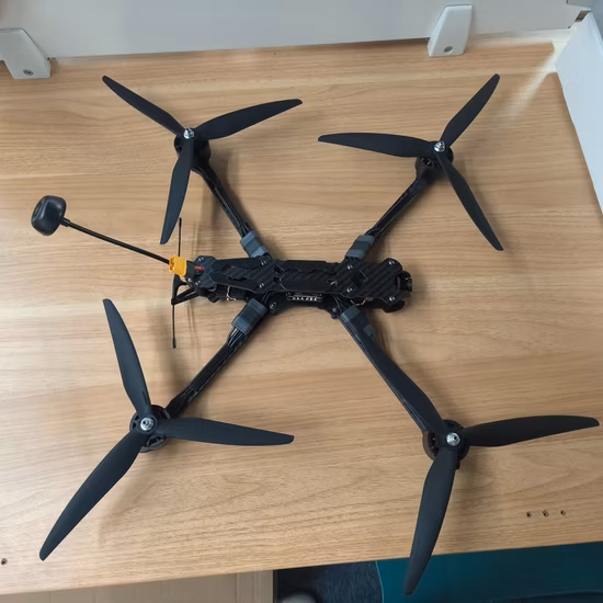 Ultra-Lightweight 10-Inch Carbon Fiber Drone with GPS Features