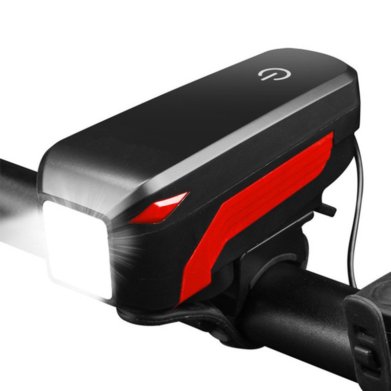 Speaker 140DB Bike Front Light Touched Horn Bell T6 USB charge Waterproof Integrated Speaker Bicycle Lights