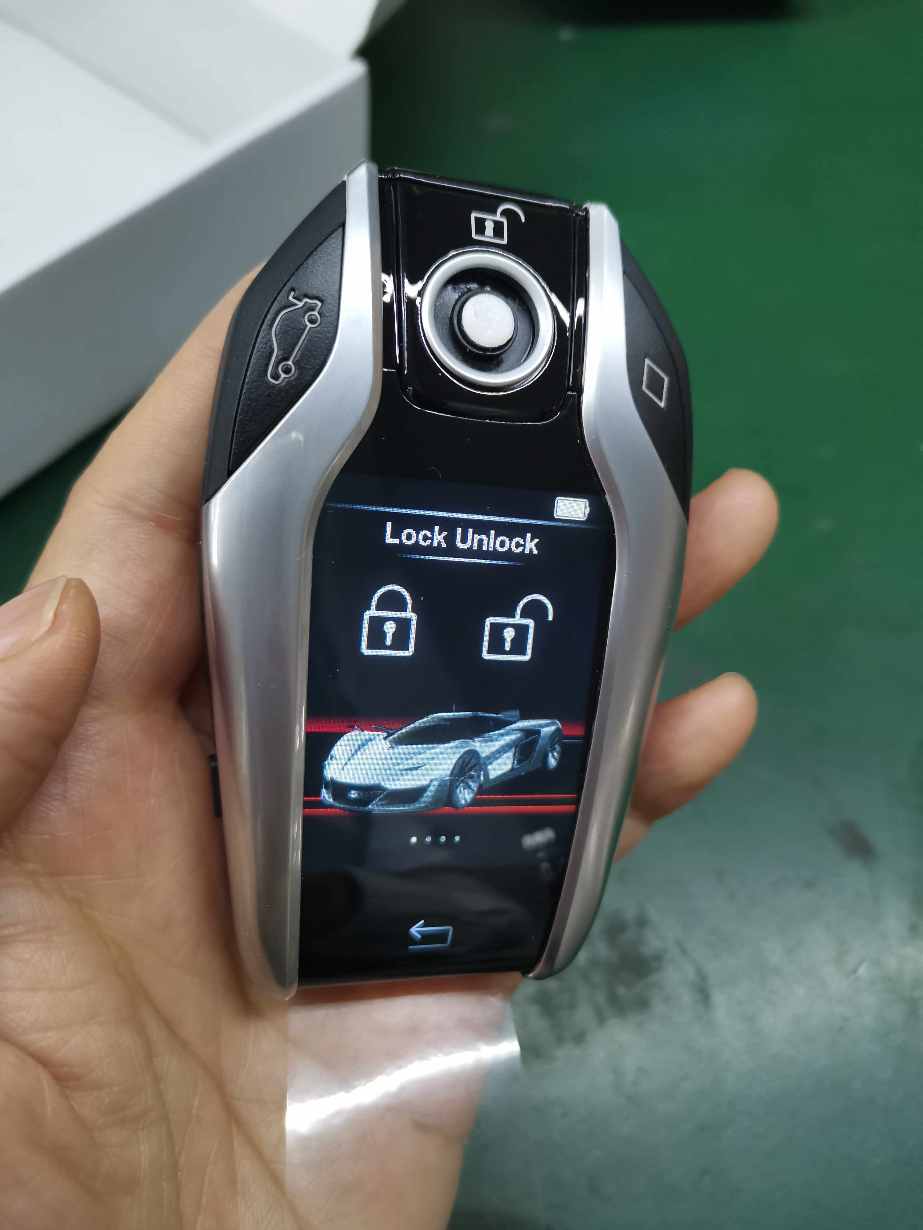 Buy Special All Original Car Smart Key Upgrade To Digital Silver Lcd ...
