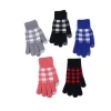 Special Offer Fashion Grid Women Touch Screen Gloves Winter Jacquard Mitten Gloves