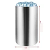 Stainless steel cylinder type double wall ice bucket