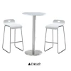 Stainless steel frame coffee shop table and chair high top bar tables and chairs CA142
