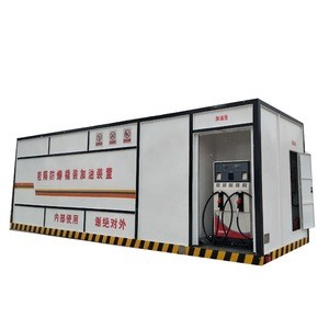 stainless steel fuel automatic posto de gasolina mobile portable container petrol station