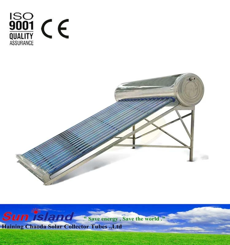 stainless steel solar water heater for household