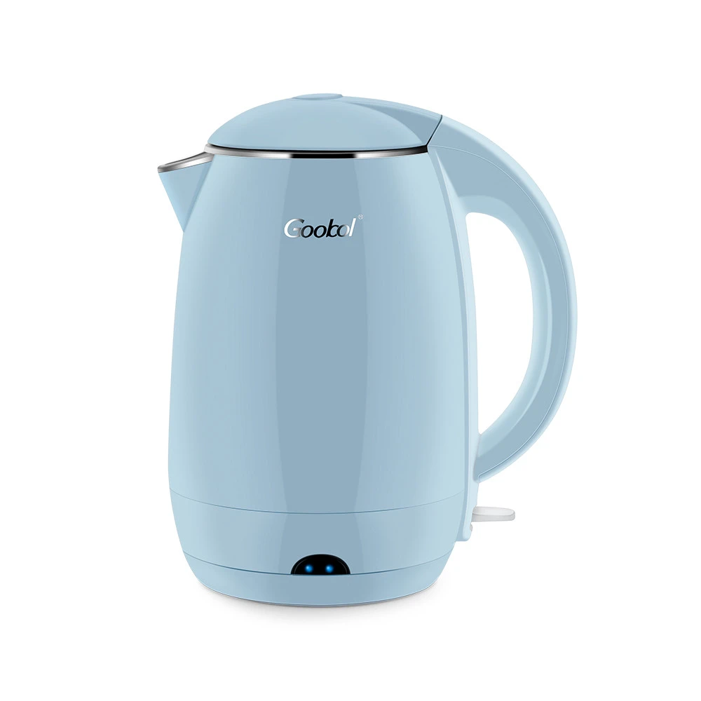Stainless Steel The Water Kettles Boiling Double Wall 1.8l Boil Layer Hotel Ss Cordless Electric Kettle