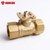 Standard 2-way DN25 motorized valve brass