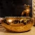 Import Stately gold color art porcelain ceramic bathroom sinks from China