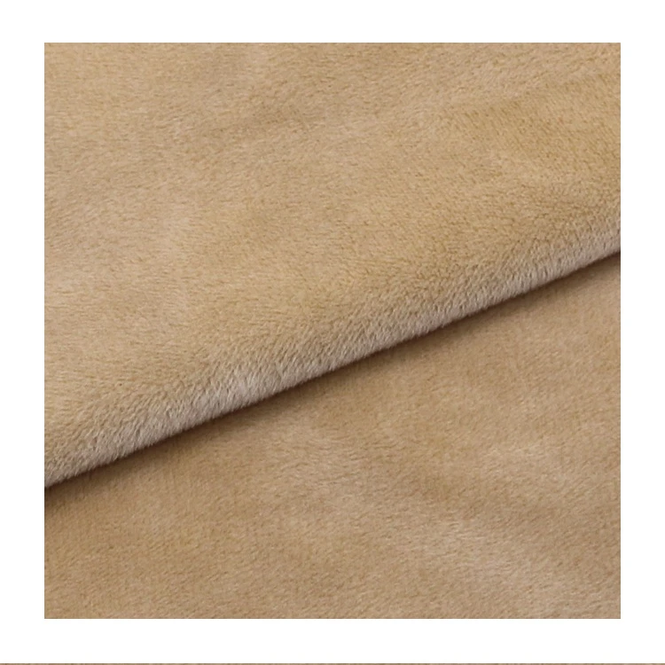stockslot 100 polyester  long plush crystal super soft 100 polyester warp knitted toy fabric