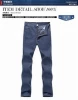 Straight man zip fly big size man cheap jeans for work