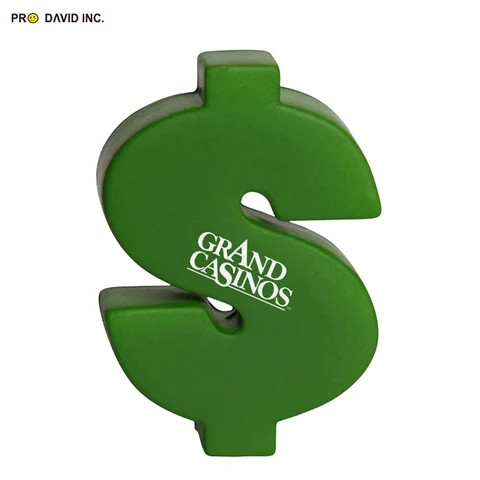 Stress Relief Balls PU Dollar Sign Stress Reliever Foam Balls Squeeze Toys Custom Stress Ball