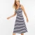 Import Stripe long style temperament shows thin dress from China