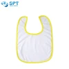 sublimation blank polyester plain white baby bibs wholesale