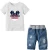 Import Summer Casual Cotton Short Sleeved T - shirt + Cowboy Shorts Little Baby Boy Clothing Sets from China