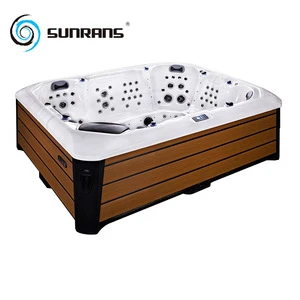 Sunrans acrylic massage whirlpool outdoor hot tub spa for 7 people