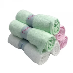 Super Soft Bamboo Fiber Wash Cloth 25*25cm Baby Face Towel