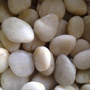 Superior white natural pebbles stone with various size