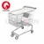 Import Supermarket shopping trolley all metal trolley plastic handle cart from China