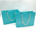 Supplier Cheap Price Wholesale Cardboard Empty Green Paper Bag For Wedding Guests Door Gift