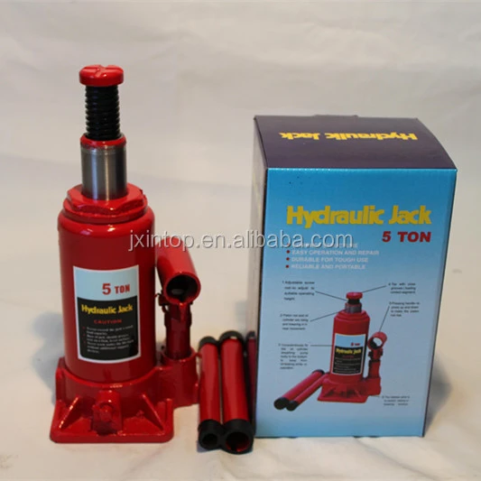 Supply various capacity 5 TON Hydraulic Bottle Jack, Jacks, car jack made in china with color box