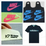 t shirt heat transfer printing film 3d silicone embossed heat transfer garment label machine