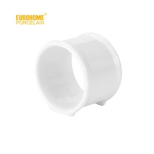 T114 Banquet Round napkin ring, porcelain napkin ring, ceramic napkin holder