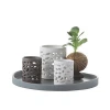 Tea light OEM ceramic candle holder for home decoration