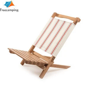 Teak Wood Beach/Camping/Events 2 Piece Portable Nesting Chair,Comfortable 20&quot; Wide Seat.floor folding chair