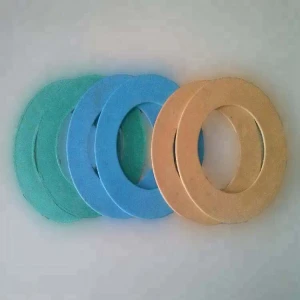 Tension oil-resistant and distilled water resistant non asbestos sealing gasket material