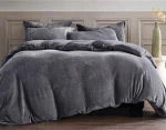 Textiles factory wholesale  high quality  thicken flannel  bedding set  duvet cover warm bed sheet set
