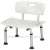 Import The most popular shower chair--- Tool-free Assembly 4 Legs Adjustable Square Shower Chair from China