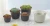 Import The newContemporary and contracted Plants with thick white gray plastic tubs flowerpot  ir Resin breathable mini flowerpot from China