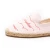 Import The women cheap simple pink canvas with red floral embroidery comfortable insole espadrilles flat shoes from China