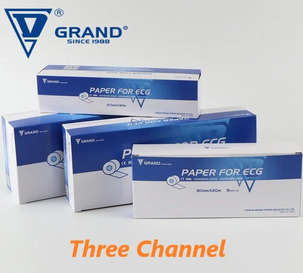 thermal 3 channel roll z fold ECG paper