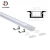 Import Thin Waterproof LED Light Bar Aluminum Profile LED Strip Aluminum Extrusion Profile Anodized Silver from China