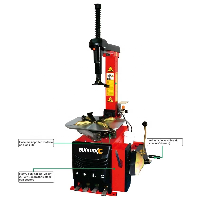 Tilt Back Tire Changer And Balancing Machine Tire Changer Equipment Red Motor Power Color Origin Warranty Supply Place