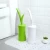 Import Toilet Brush and Holder,Toilet Bowl Cleaning System with Scrubbing Wand, Under Rim Lip Brush and Storage Caddy for Bathr from China