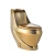 Import Toilet Seat KD-09GPA Washdown Flushing Closet Gold Plated Toilet Floor Mounted WC from China