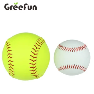 Top Quality 9 Inch and 12  Inch PVC Leather OEM Baseball Balls Factory Custom Softball Manufacturers