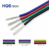top quality RGB cable 22awg 4pin 7/0.16ts tinned copper wire pvc insulated led lighting extension line