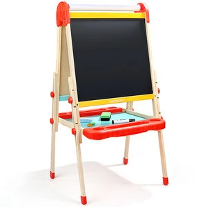 Topbright Wood Double Plate Grand Drawing Board Art Easel Stand Toy for Kids 120387