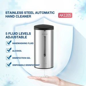 Touch Free Electric Hand Sanitizer Dispenser Stainless Steel Sensor Bathroom Liquid Soap Dispense Pump